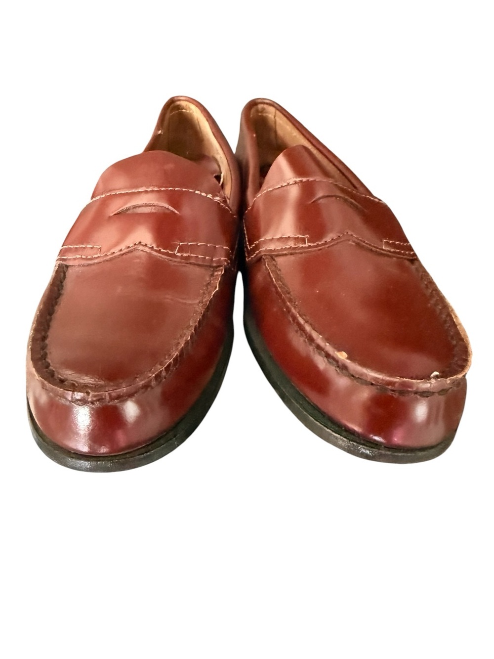 GH Bass Women’s Penny Loafer Wine Red Size 9 AAAA narrow - Picture 10 of 12